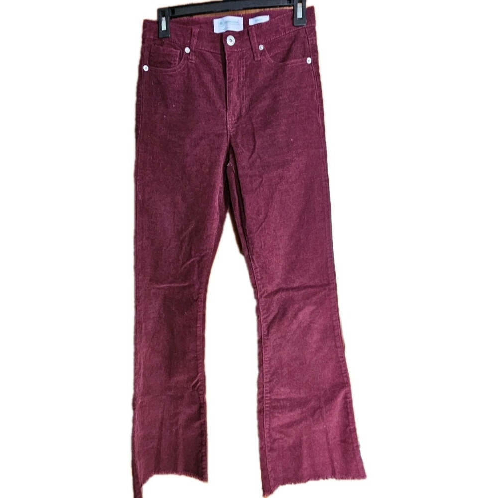 RE Generation Burgandy Flare Corduroy Pants Women's Size 3/26